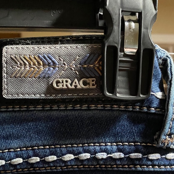 Grace Dark Blue Easy Fit Jeans - Picture 5 of 5